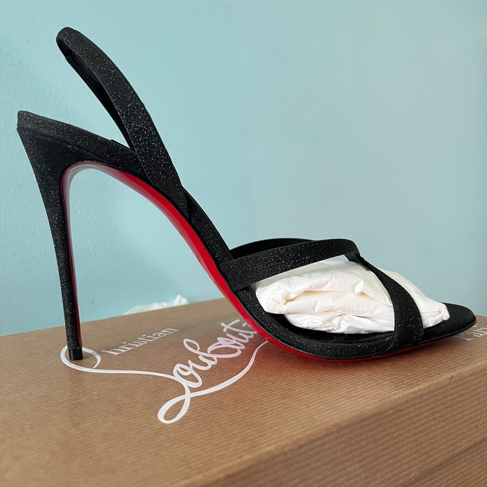 Christian Louboutin Emilie 100 Leather Slingback Sandal - Picture 6 of 8